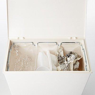 Kcud Simple Wide [Gray] Trash Can with Lid