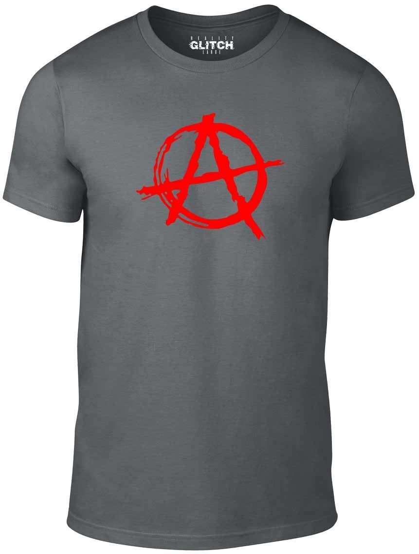 Anarchy Symbol T-Shirt Mens Womens Tees Top - Punk Rock T Shirt Mens Womens Tees Top Bedlam Evil Anarchist War Rocker M