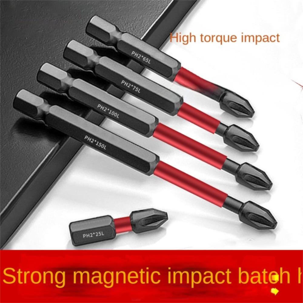 Magnetic Impact-resistant Bit Non-slip High Hardness Super Hard Cross Electric Bits Power Drilling Strong Magnetic Wind Bit Set