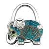 Elephant Handbag Hook Foldable Alloy Bag Hanger with Non-Slip Base Portable Table Bag Wallet