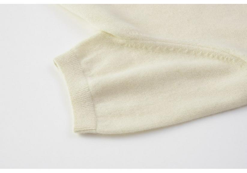 Men's 100% Cashmere V-neck Short Sleeve Pullover Sweater