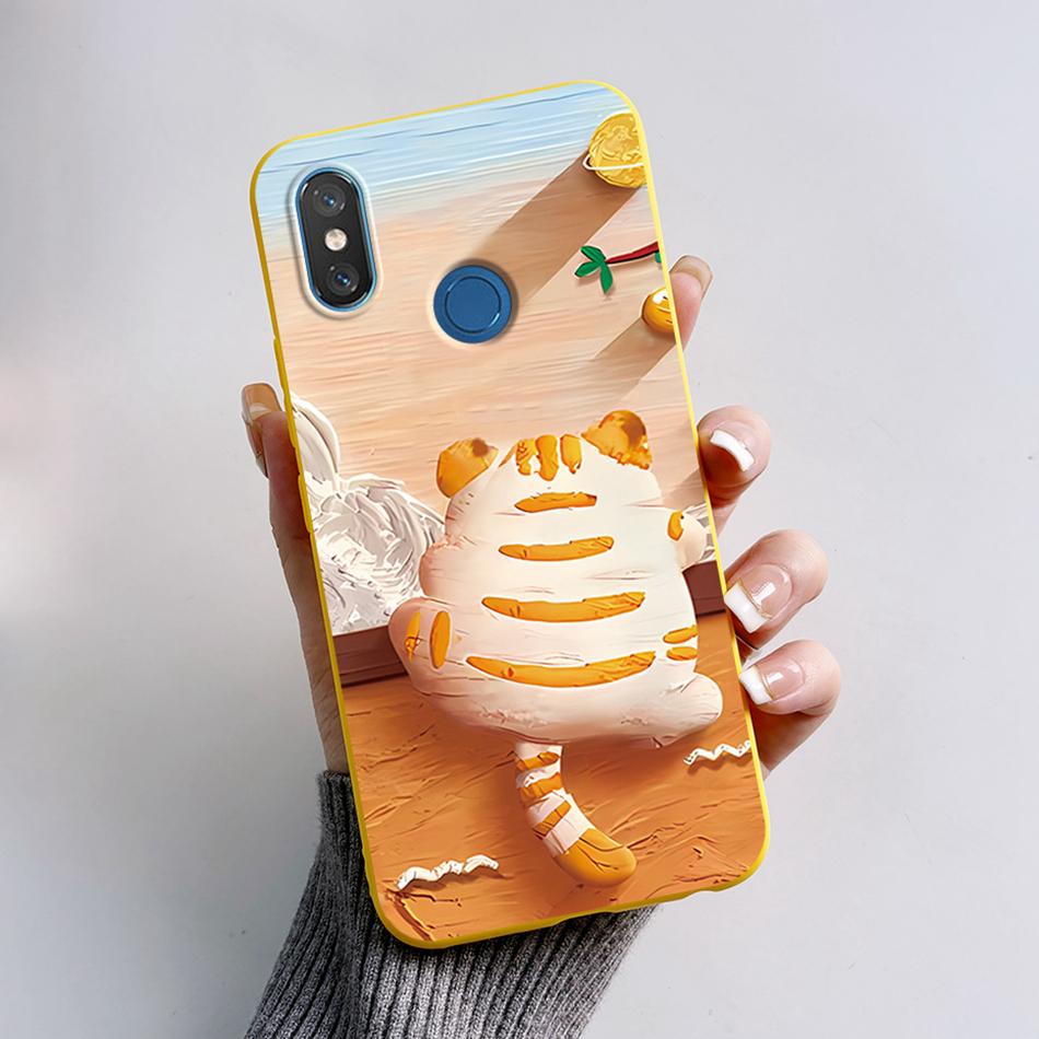 For Xiaomi Mi 8 6.21" Case Cute Bear Cartoon Cat Soft Silicone Shockproof Cover For Xiaomi Mi8 M1803E1A Bumper Phone Case Fundas
