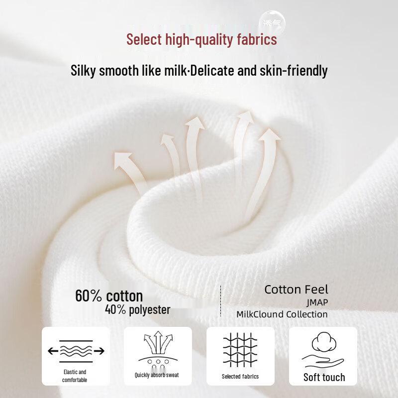 JEANSWEST Women's 2025 Spring/Autumn Casual Round Neck Sweatshirt