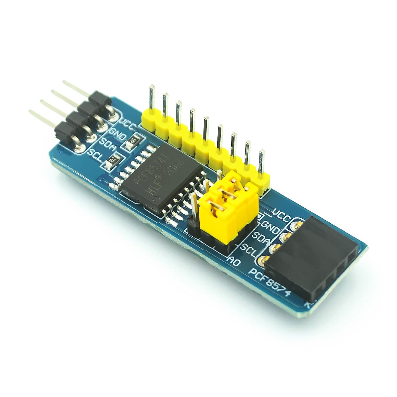 

PCF8574 PCF8574T Модуль розширення вводу/виводу для підтримки інтерфейсу порту I2C IIC Каскадний розширений модуль для плати розширення Arduino синій