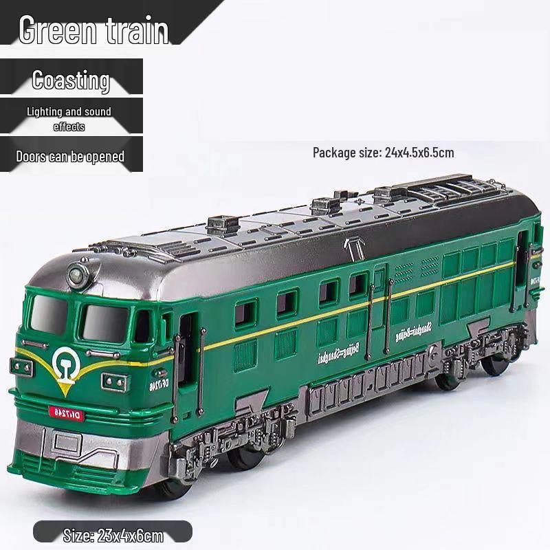 

Игрушечный зеленый поезд Fuxing Hao с инерцией, звуком и светом - Идеальный подарок для мальчиков