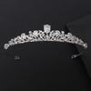 Crystal Zirconia Tiara - Luxury Wedding Crown for Bride Queen Princess