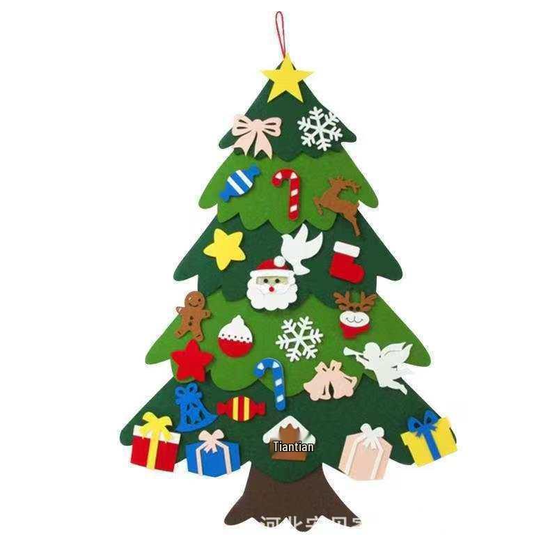 Handmade DIY Felt Christmas Tree Ornament for Kids