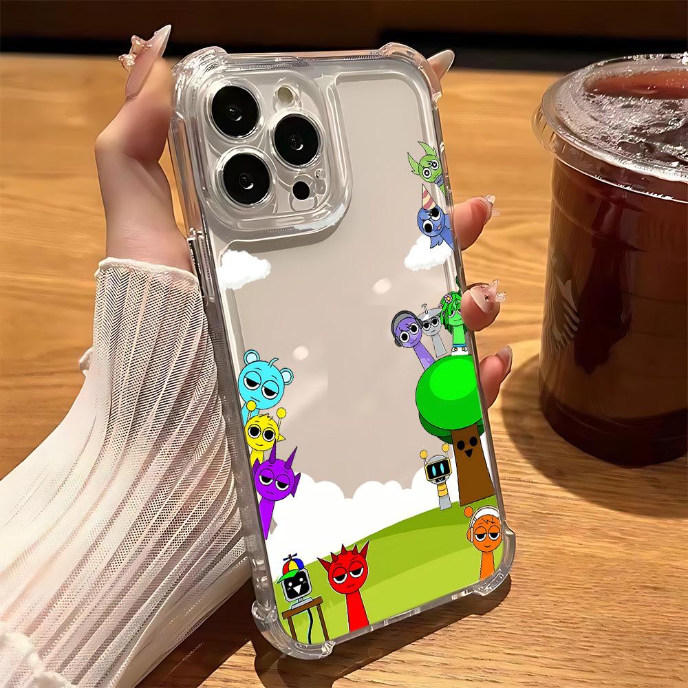 Cartoon S-Sprunkis Game Phone Case For Samsung  A56 A26 A33 A54 A52 A51 A73 A55 A53 A36 A35 A34 A32 A25 A24 A23 A16 A15 4G 5G
