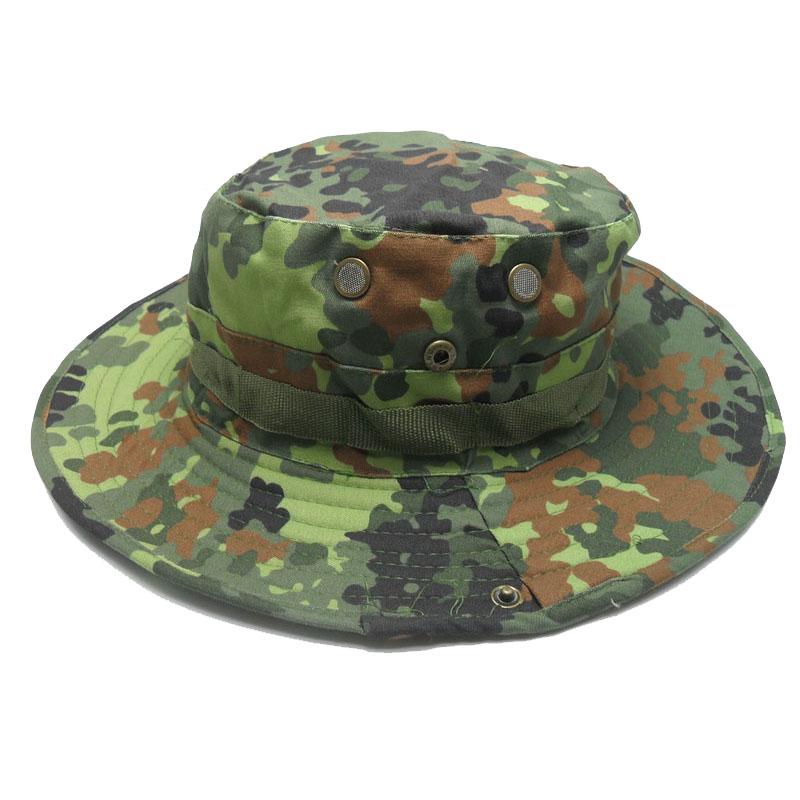 23 Farben Outdoor Bucket Hat Verdickter Boonie Hut Top Qualität Fischerhut Jagd Camping Kappen A0E056