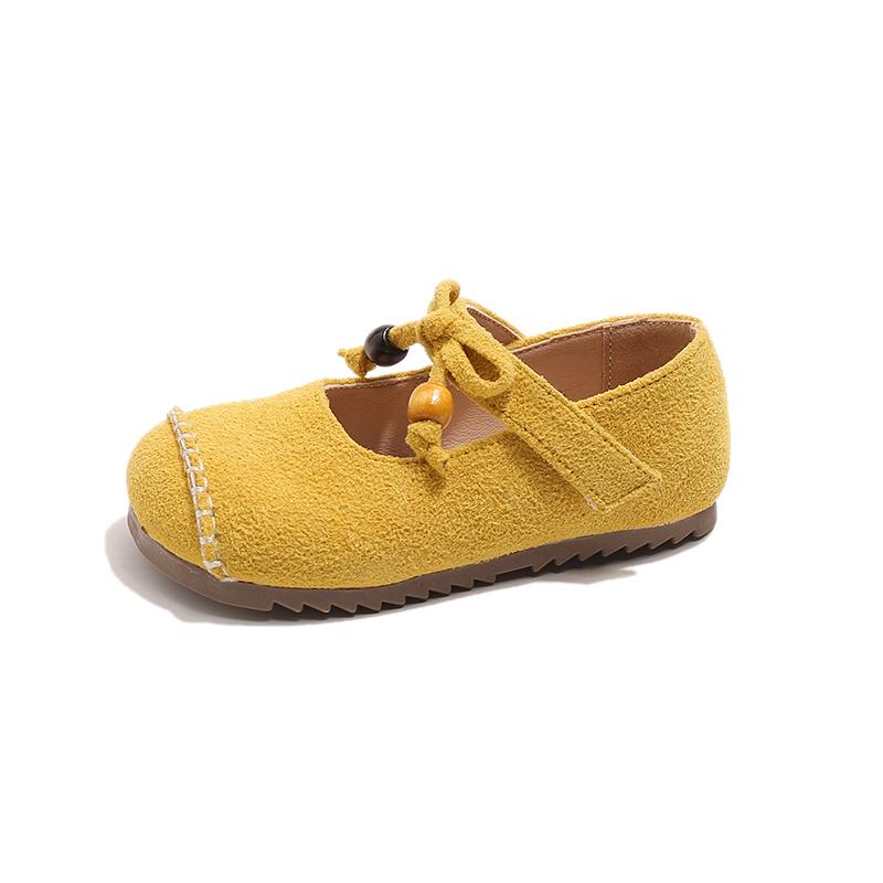 

Girls Birkies Spring Autumn New Model Simple and Versatile Bow Tie Little Leather Shoes Kids shoes 25
