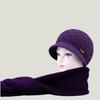 Hat Women's Winter Knitted Hat Thickened Plush Cold-proof Cap Ear Protector Versatile Fashion Warm Wool Hat