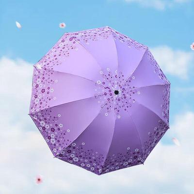 Love Flower Oversized 10-Rib UV Protection Umbrella - 2 Pack