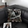 T-Ttokio H-Hotel Band Cushion Cover Natural Linen Organic Fabric Double-Sided Printing Sofa Home Decor Gift Pillow Case