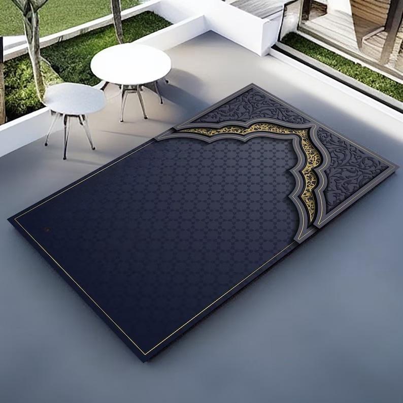 Islam Spiritual Sanctuary Personalized Turkish Prayer Rugs Luxurious Muslim Carpets and Floor Mats Living Room and Ramadan Gifts