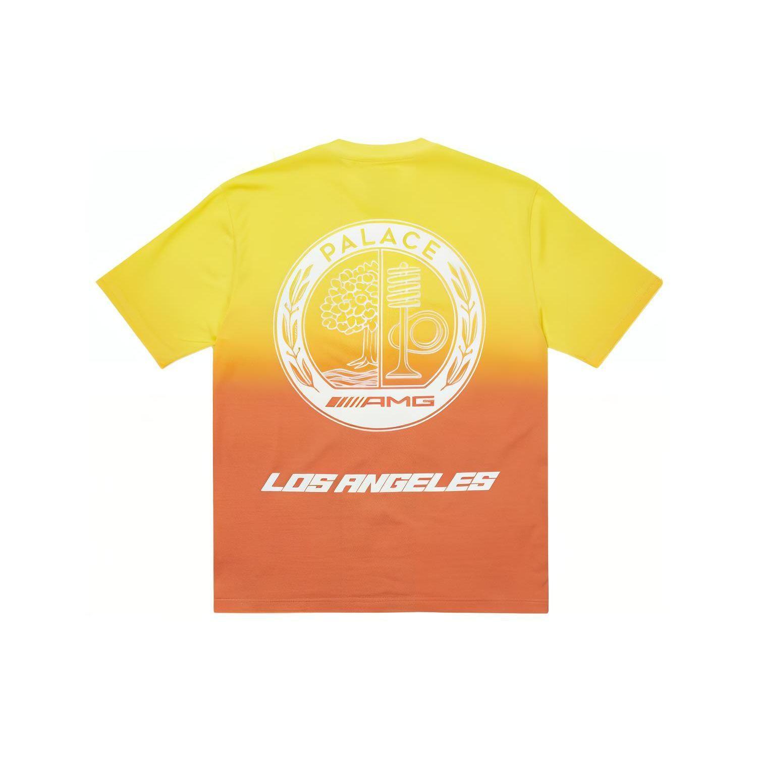 

Футболка Palace x AMG 2.0 Los Angeles Желтые/красные топы унисекс, разноцветные P22AMGTS002 XL