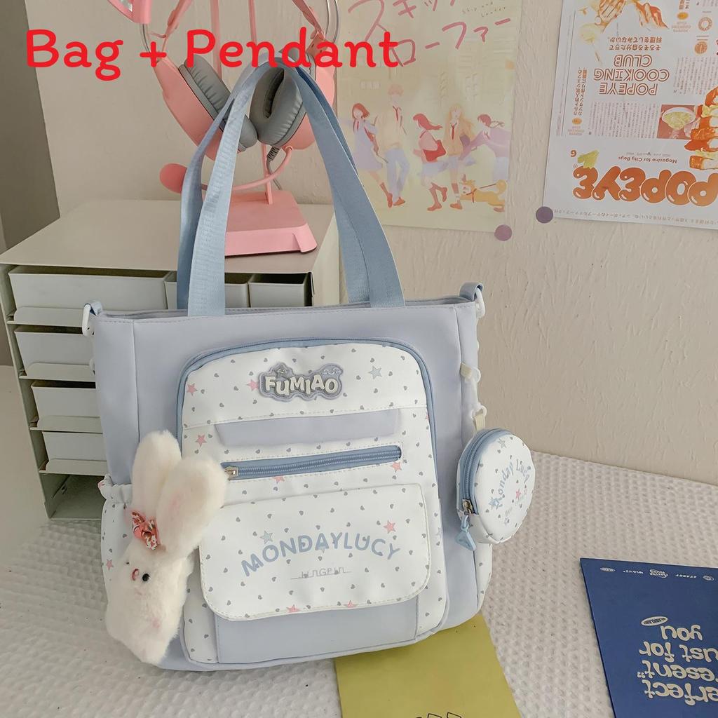 

Cute Bookbag For Girls Boys With Multiple Compartments For School Use Blue B