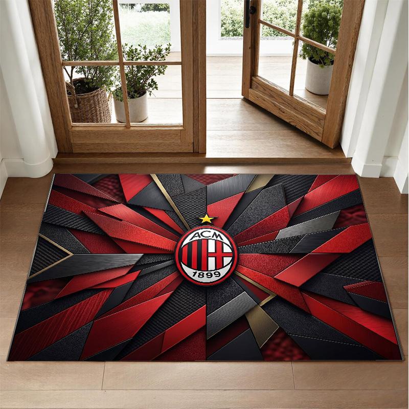 AC Milan Design Crystal Velvet Rug Soft Decorative Mat for Bedroom Entrance