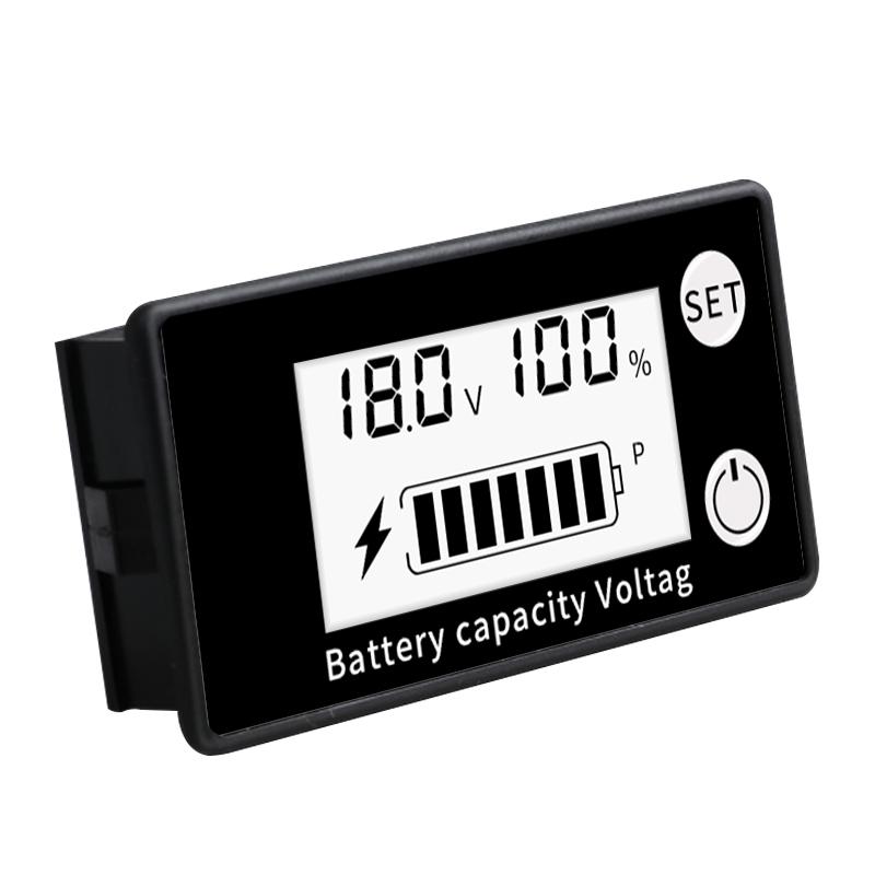 

Battery Tester With Temperature Alarm DC 8V-100V Digital Voltmeter Battery Capacity Indicator 12V 24V Lead Acid Lithium LiFePO4 DC 0-100V