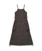 HELEMENT Women'S Cargo Dress (D Brown)