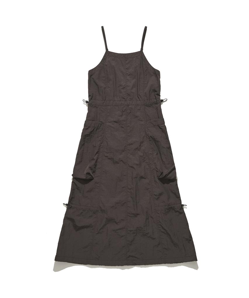 HELEMENT Women'S Cargo Dress (D Brown)
