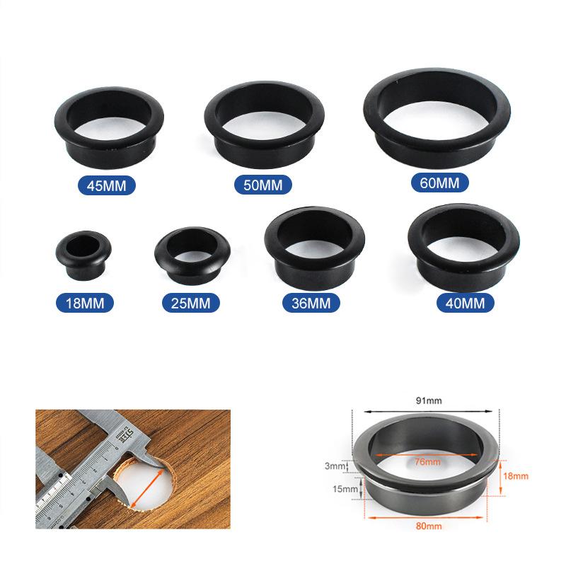 18-80Mm Computer Desk Cable Grommets Wire Hole Cover Cabinet Vent Decorative Ring Cable Furniture Hardware Desk Accessories
