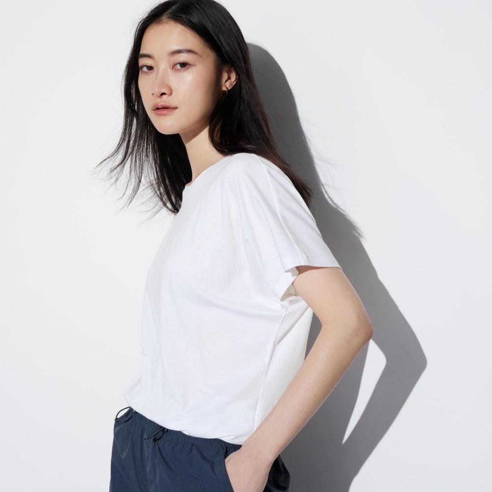 

UNIQLO airism драпировка Т с коротким рукавом