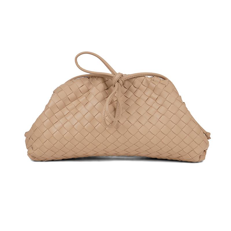 Large Capacity Woven Cloud Clutch Bag