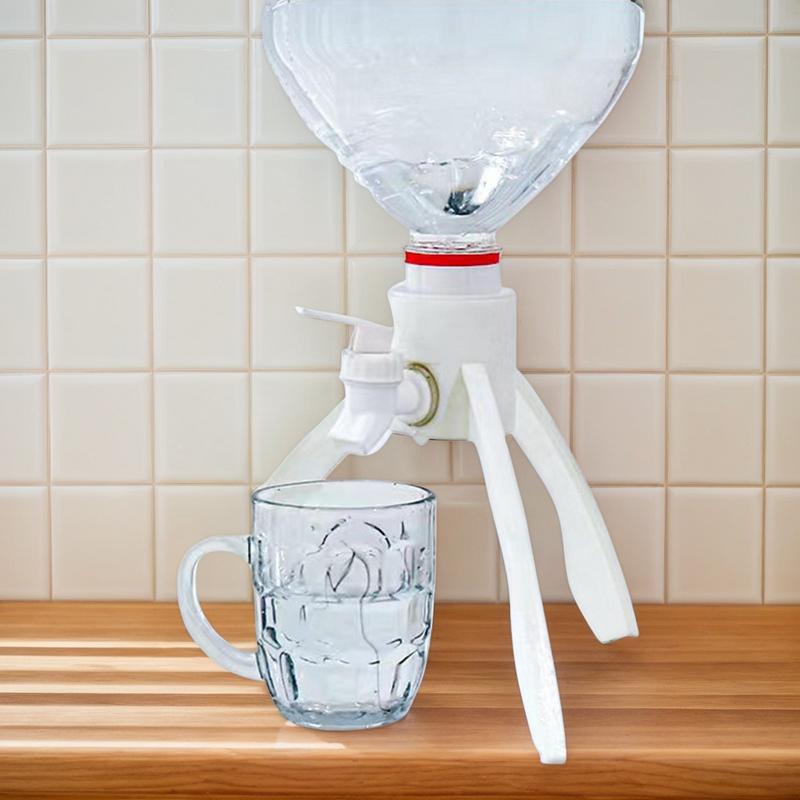 Water Container Stand Inverted Bottled Water Stand Triangle Bracket Bottle Water Support With Water Spout Water Jug Drink белый