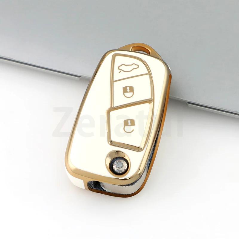 

For Fiat Florino Qubo Ducato Bravo Doblo Linea Punto Stilo Iveco 3Buttons TPU Car Remote Key Fob Shell Cover Case Holder