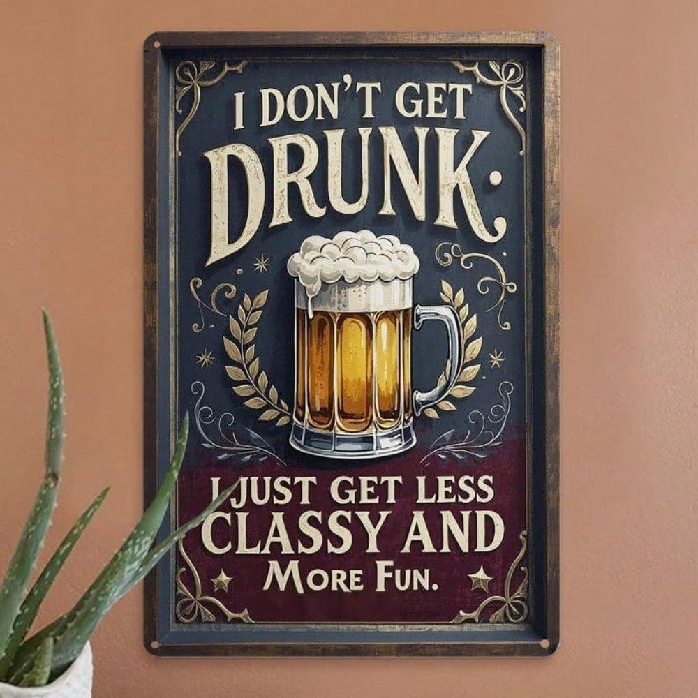 Retro Beer Metal Tin Sign 8x12 Inch Humorous Bar Garage Man Cave Wall Decor