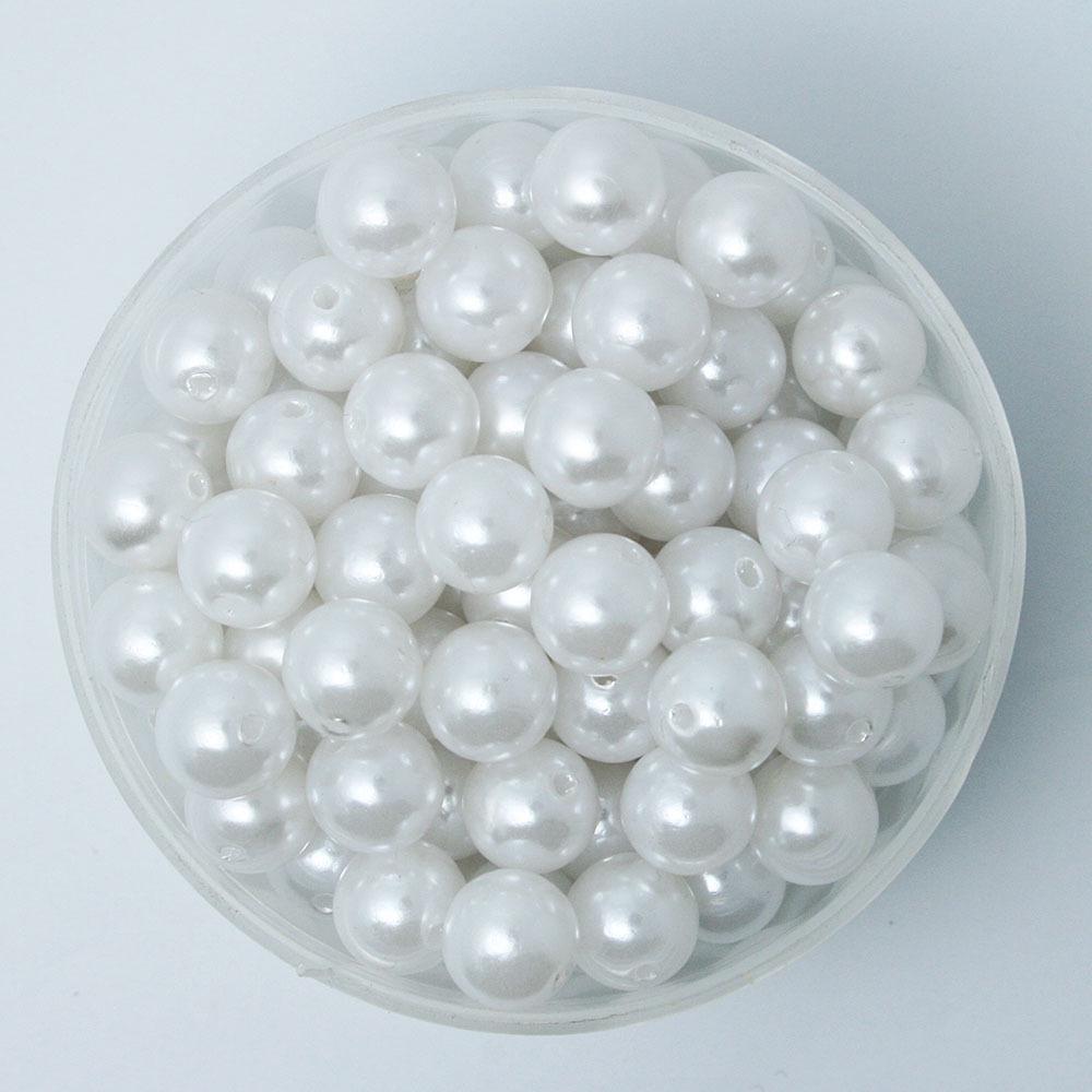 ABS Imitation Pearl Round Beads for DIY Handmade Bracelets & Necklaces Jewelry Accessories.