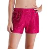 Girls Sequined Dance Shorts Elastic Waist Shiny Sequins Jazz Performance Cheerleading Competition Bottom
