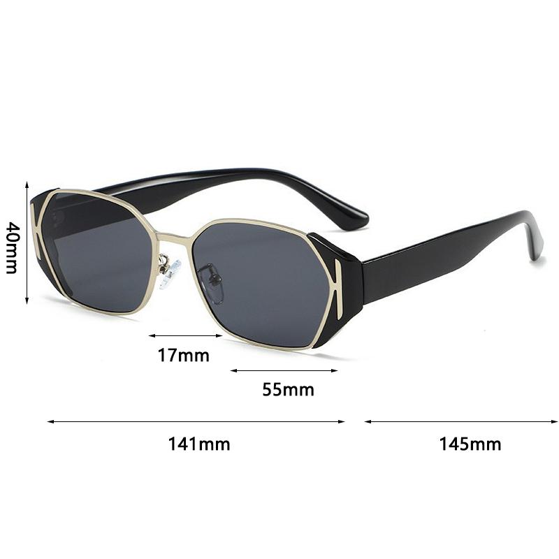 Xiaomi Women Geometric Hexagon Sunglasses UV400 Metal Acetate Frame Fashion Shades For Street Dating Party 2239 Vacation Outdoor