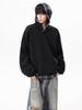 Men's Autumn Trendy Half-Zip Stand Collar Velvet Hoodie