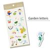 Kamiiso Sangyo Masking SAIEN Finland Heidi Lazy Garden Set of 9 x Made in 78002024 Stickers, (Garden, Autumn, Party, Day, Sweets, Letters), 6, Approx.