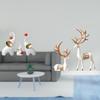 And Reindeer Family Sculptures Set Animal Statues for Desk Living Room Bedroom European Collectible