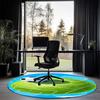 Fußball bedruckter runder Teppich Teppich Stuhlteppich Läufer Eingang Fußmatten, für Bürostuhl Wohnzimmer Schlafzimmer Küche.