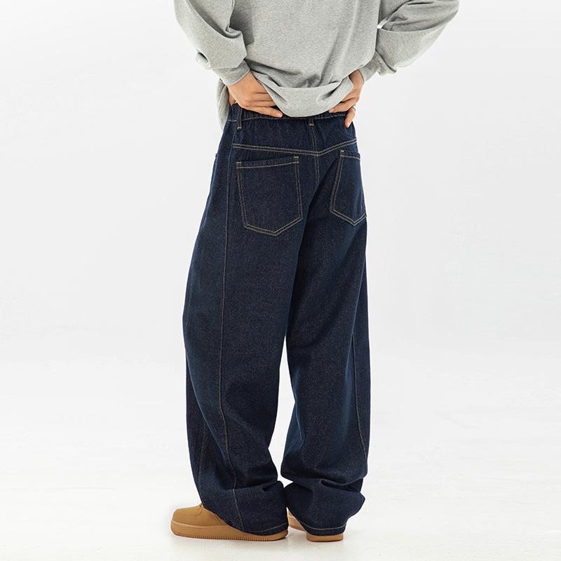 Retro Jeans Men's Spring Pants Straight Leg Pants Loose Pants