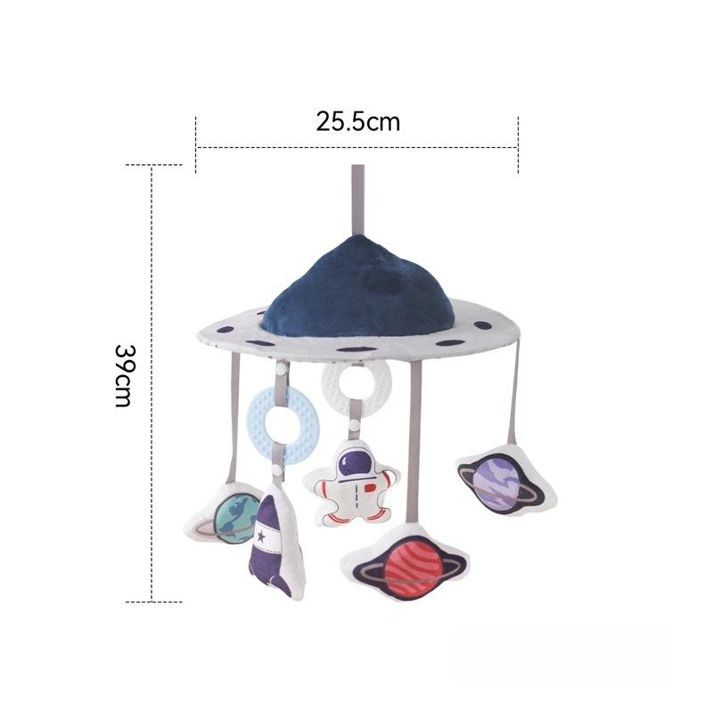 Infant astronaut starry sky bed bell newborn baby soothing wind chime pendant hanging bell