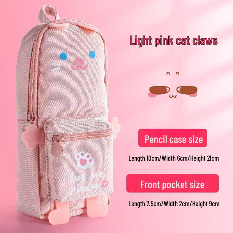 Japanese Style Cute Schoolbag Pencil Case for Girls - Creative, Simple, and High-Appreciation Stationery Box.
