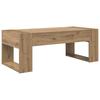Artisan Oak Coffee Table 110 X 50 X 41 Cm Particleboard