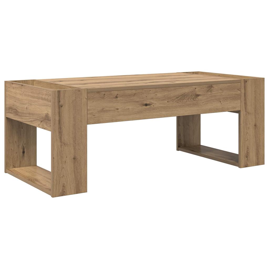 Artisan Oak Coffee Table 110 X 50 X 41 Cm Particleboard