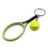 Simulation Mini Tennisschläger Ball Schlüsselanhänger Anhänger Tasche Schlüsselring Zubehör