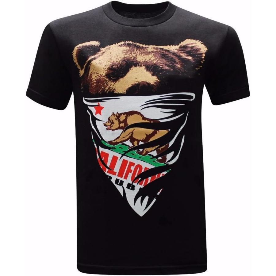 California Republic White Bandana Bear Men s T-Shirt S