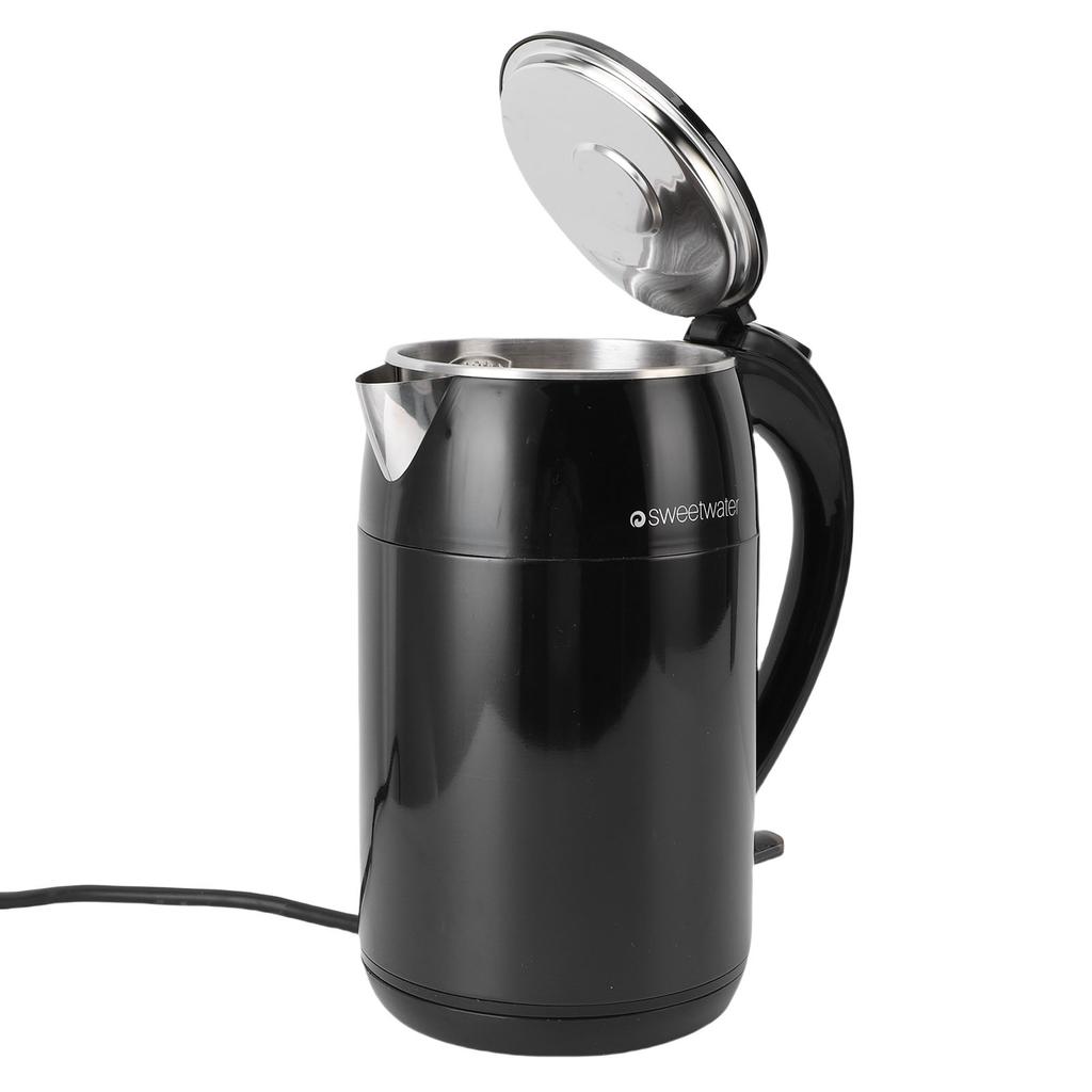 Electric Kettle 1.8L Capacity 1500W Stainless Steel Double Layer Anti Scald Automatic Power Off Hot Water Heater Boiler