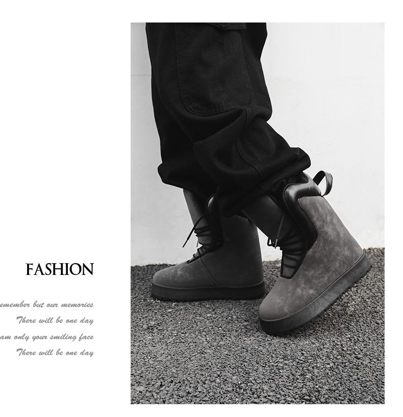 2025 Men's High-Top Autumn Boots - Thick-Soled Casual Plaster Boots Y01