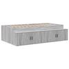 VidaXL Lit de rangement Gris Sonoma 80x200 cm 3335202