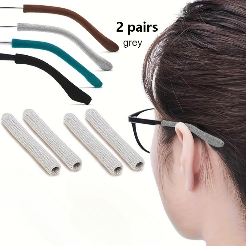 2 Pairs Upgraded Winter Soft Eyeglass Ear Pad,anti-slip Knitted Eyeglass Clip,eyeglass Ear Pads and Anti-slip Rear Eyeglass Clip