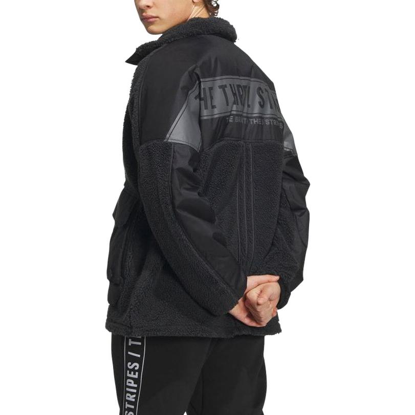 adidas Warding Oversized Boa Full-Zip Jacket Unisex Black IK7341