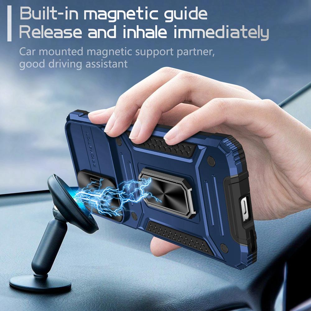 Shockproof Armor Case for Redmi Note 11 Pro 5G Slide Camera Lens Protection Kickstand Phone Cover for Redmi Note 11 11S